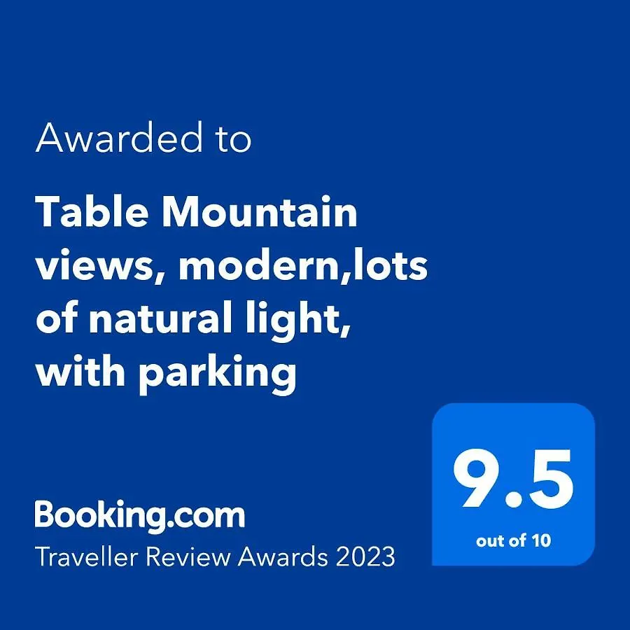 Apartment Table Mountain Views, Modern,Lots Of Natural Light, With Parking Cape Town